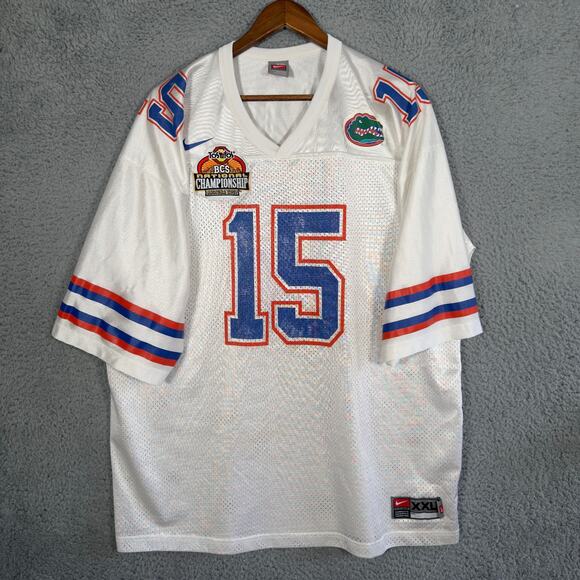 Vintage 2XL 2007 BCS National Championship Tim Tebow #15 Florida Gators Jersey - Picture 1 of 9